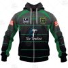 NRL Canberra Raiders Custom Name Number 2011 Vintage Retro Alternate Jersey Zip Up Hoodie