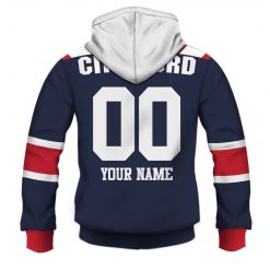 NRL Sydney Roosters Custom Name Number 1976 Vintage Retro Jersey Zip Up Hoodie