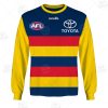 AFL Adelaide Crows Custom Name Number 2021 Home Guernsey Sweatshirt