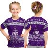 AFL Fremantle Dockers Freo Christmas Style Kids T-Shirt V2
