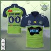 NRL Canberra Raiders Custom Name Number 2021 Home Jersey Polo Shirt