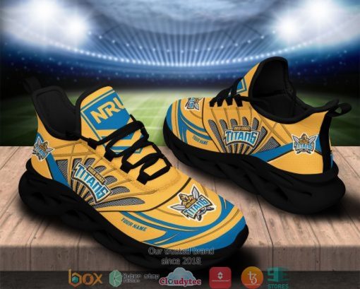 NRL Gold Coast Titans Custom Name Max Soul Shoes V4