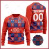 NRL Newcastle Knights Custom Name Number Christmas Vintage Ugly Sweater