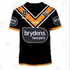 NRL Wests Tigers Custom Name Number 2020 Home Jersey Kids T-Shirt