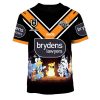 NRL Wests Tigers Custom Name Number x Bluey Jersey 2020 T-Shirt