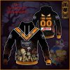 NRL Wests Tigers Custom Name Number x The Simpsons 2020 Halloween Jersey Pullover Hoodie