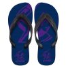 NRL Melbourne Storm Logo Flip Flops