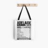 AFL Adelaide Crows White Nutrition Facts Tote Bag