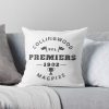 AFL Collingwood Magpies White Premiers 1902 Square Pillow Case