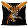 NRL Wests Tigers Black Orange Version Square Pillow Case