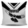 AFL Collingwood Magpies White Square Pillow Case
