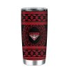 AFL Essendon Bombers Red Black Tumbler V2