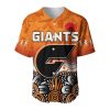 AFL Greater Western Sydney Giants Aboriginal Baseball Jersey