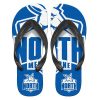 AFL North Melbourne Kangaroos Royal Blue White Flip Flops