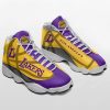 NBA Los Angeles Lakers Purple Gold Air Jordan 13 Shoes V4