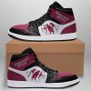 NBA Chicago Bulls Red Black Scratch Air Jordan 1 High Sneakers