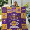 NBA Los Angeles Lakers Purple Gold EST 1947 Quilt Blanket