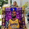 NBA Los Angeles Lakers Lebron James No 23 All Season Quilt Blanket
