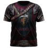 NBA Cleveland Cavaliers Custom Name Number Warrior Armor Jersey T-Shirt