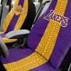 NBA Los Angeles Lakers Purple Gold Polynesian Car Seat Covers