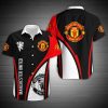 Manchester United Red Black Hawaiian Shirt V6