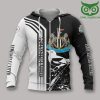 Newcastle United FC Black White The Magpies Zip Up Hoodie