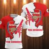 Arsenal FC White Red The Gunners T-Shirt