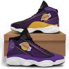 NBA Los Angeles Lakers Purple Black Air Jordan 13 Shoes V3