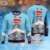 SS Lazio Santa Claus Custom Name Ugly Christmas Sweater