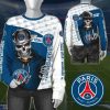 Paris Saint-Germain FC Blue White Skull Sweatshirt