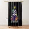AFL Fremantle Dockers Black Merry Christmas Shower Curtain