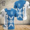 AJ Auxerre Blue White T-Shirt V1