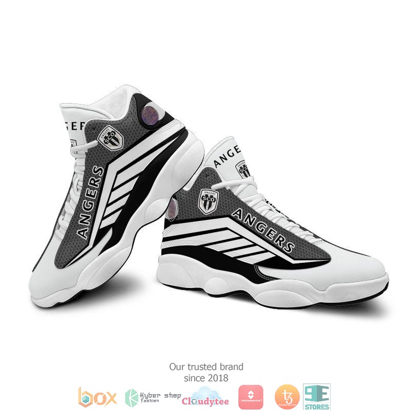 Angers SCO White Black Air Jordan 13 Shoes