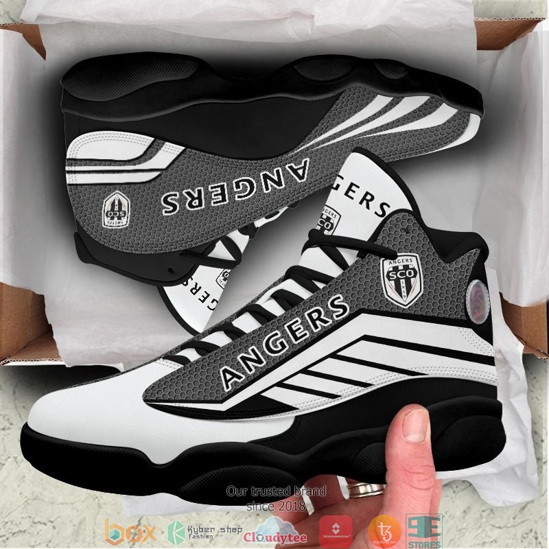 Angers SCO White Black Air Jordan 13 Shoes