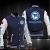 Hertha BSC Dark Blue White Baseball Jacket