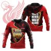Liverpool FC Custom Name Red Black You’ll Never Walk Alone Pullover Hoodie
