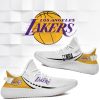 NBA Los Angeles Lakers White Gold Yeezy Boost Sneakers V4