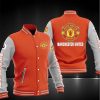 Manchester United Orange Baseball Jacket