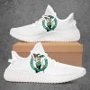 NBA Boston Celtics White Yeezy Boost Sneakers
