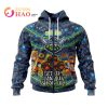 NRL Canberra Raiders Custom Name Number NAIDOC Week Zip Up Hoodie