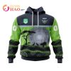 NRL Canberra Raiders Custom Name Number Nature Jersey Pullover Hoodie