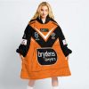NRL Wests Tigers Custom Name Numebr 2023 Away Jersey Fleece Oodie