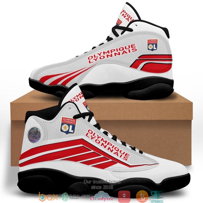 Olympique Lyon White Red Air Jordan 13 Shoes Olympique Lyon White Red Air Jordan 13 Shoes