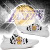 NBA Los Angeles Lakers White Scratch Yeezy Boost Sneakers