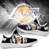 NBA Los Angeles Lakers Black Scratch Yeezy Boost Sneakers