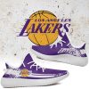 NBA Los Angeles Lakers Purple White Yeezy Boost Sneakers