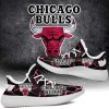 NBA Chicago Bulls Red Black Lightning Yeezy Boost Sneakers