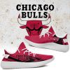 NBA Chicago Bulls Red Black Yeezy Boost Sneakers