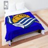 Real Sociedad White Blue Fleece Blanket