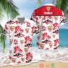 Sevilla FC Coconut Tree White Red Hawaiian Shirt